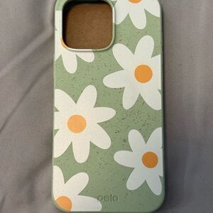 Green  Floral iPhone 16 pro max Case Pela compostable
